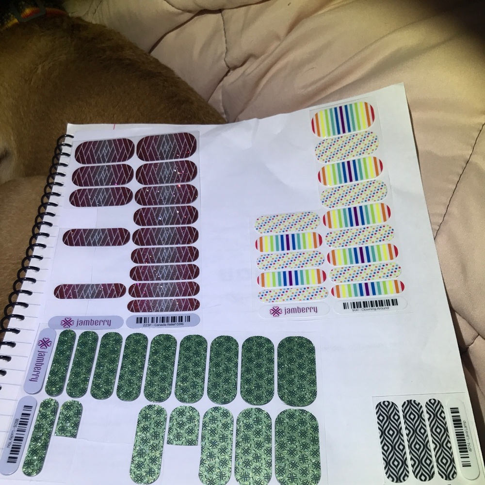 Jamberry partial sheets
